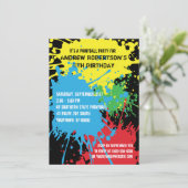 Invitation du Paintball Splat Party (Debout devant)