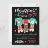 Invitation du Pajama Party de Noël (Devant)