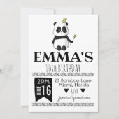 Invitation du Panda Party (Devant)