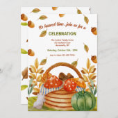 Invitation du panier d'automne (Devant / Derrière)