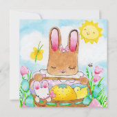 Invitation du panier de Pâques de Mary (Devant)