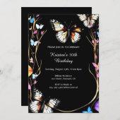 Invitation du papillon 30e anniversaire (Devant / Derrière)