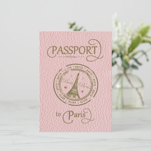 Invitation du Paris Passport Rose (Debout devant)