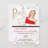 Invitation du Paris Passport Rose (Dos)
