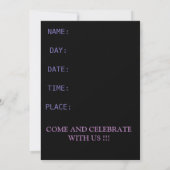 INVITATION DU PARTI (Dos)