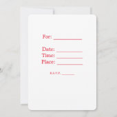 Invitation du parti (Dos)