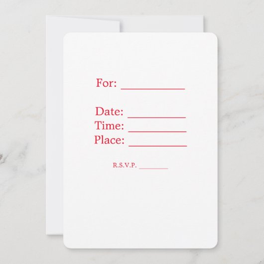 Invitation du parti (Dos)