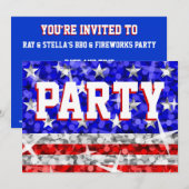 Invitation du "Parti" américain Glitz (Devant / Derrière)