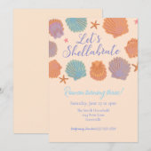 Invitation du parti Anniversaire de enfant Shellab (Devant / Derrière)