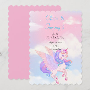 INVITATION DU PARTI ANNIVERSAIRE UNICORN