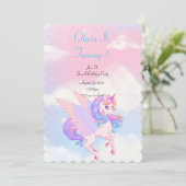INVITATION DU PARTI ANNIVERSAIRE UNICORN (Debout devant)