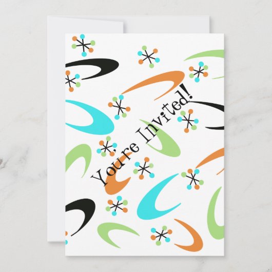 Invitation du Parti Atomique du milieu du siècle (Devant)