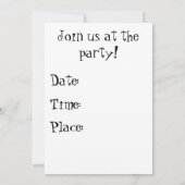 Invitation du Parti Atomique du milieu du siècle (Dos)