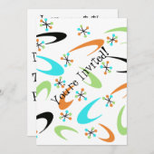 Invitation du Parti Atomique du milieu du siècle (Devant / Derrière)