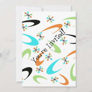 Invitation du Parti Atomique du milieu du siècle