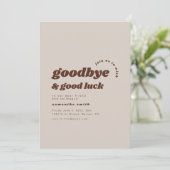 Invitation du parti au revoir et à la chance (Debout devant)