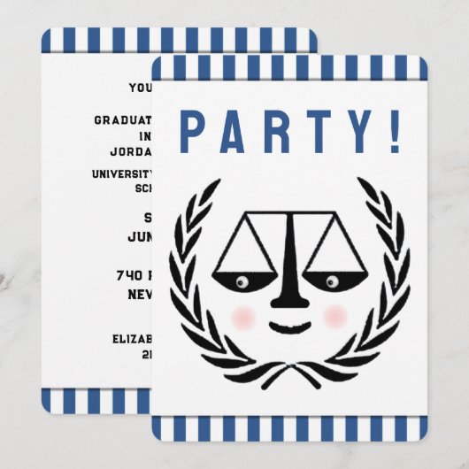 Invitation du parti avocat (Devant / Derrière)