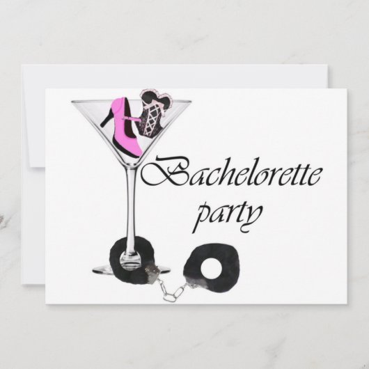 Invitation du parti Bachelorette (Devant)