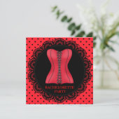 INVITATION DU PARTI BACHELORETTE DE LA CORSET ROUG (Debout devant)