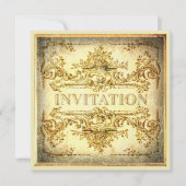 Invitation du parti baroque ornemental (Devant)