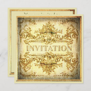 Invitation du parti baroque ornemental
