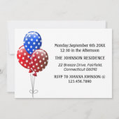 Invitation du parti BBQ de la fête du travail (Dos)