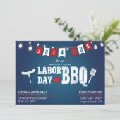 Invitation du parti BBQ de la fête du travail (Debout devant)