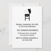 Invitation du parti BBQ de la Fête du Travail Roug (Dos)