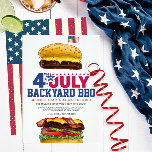 Invitation du parti BBQ du 4 juillet