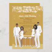 Invitation du Parti blanc - Afro-Américain (Devant / Derrière)
