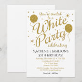Invitation du parti blanc Tous Invitation du parti (Devant / Derrière)