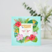 Invitation du parti Carré Hawaiian Luau (Debout devant)
