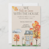 Invitation du parti Chauffage domestique d'automne (Devant)