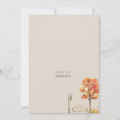 Invitation du parti Chauffage domestique d'automne (Dos)