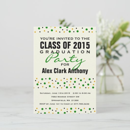 Invitation du Parti Confetti 2015 Graduation (Debout devant)