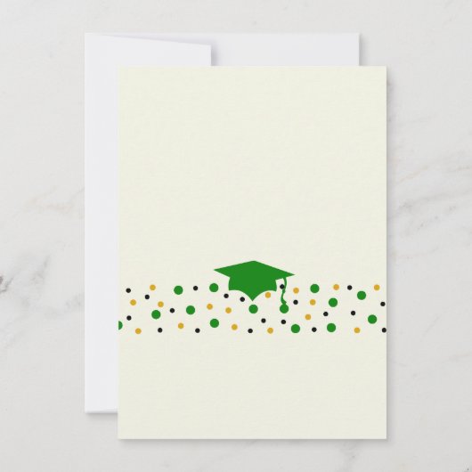 Invitation du Parti Confetti 2015 Graduation (Dos)