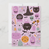 Invitation du parti Cute Halloween (Dos)