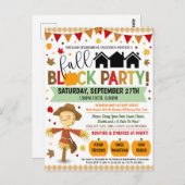 Invitation du parti de bloc du quartier d'automne (Devant / Derrière)