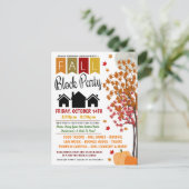 Invitation du parti de bloc du quartier d'automne (Debout devant)