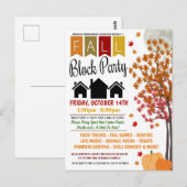 Invitation du parti de bloc du quartier d'automne (Devant / Derrière)