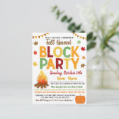 Invitation du parti de bloc du quartier d'automne (Debout devant)