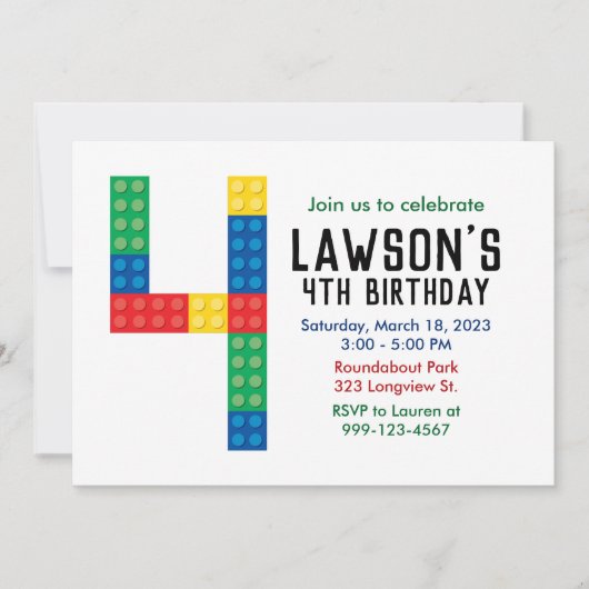 Invitation du Parti de construction pour la 4e Par (Devant)