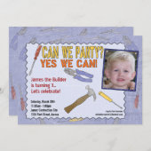 Invitation du Parti de la construction avec photo (Devant / Derrière)