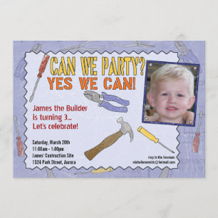 Invitation du Parti de la construction avec photo