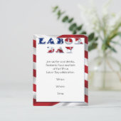 Invitation du Parti de la fête du travail du drape (Debout devant)