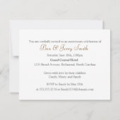 Invitation du Parti de la Fleur de Plum L-Green (Dos)