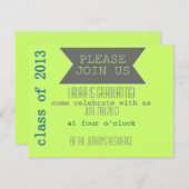 Invitation du Parti de la graduation (Devant / Derrière)