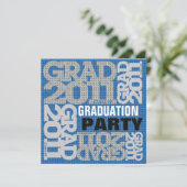 Invitation du Parti de la graduation 2011 Bleu 1 (Debout devant)