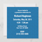 Invitation du Parti de la graduation 2011 Bleu 1 (Dos)