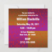 Invitation du Parti de la graduation 2011 Orange P (Dos)